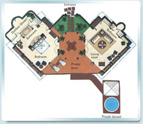 Fregate Island Villa layout