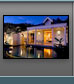 Night view with pool at the Two-bedroom Double Pool Beachfront Villa